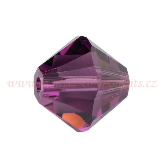 Swarovski korálky XILION 5328 6mm - Sluníčka - Amethyst